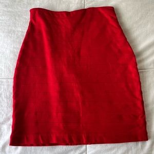 Express red high waist skirt